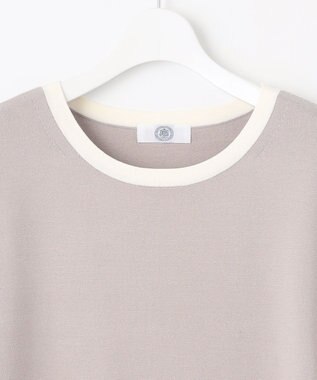 J.PRESS LADIES L 【WEB限定カラーあり・洗える】TRIM RAYON STRETCH ニット ワンピース ベージュ系