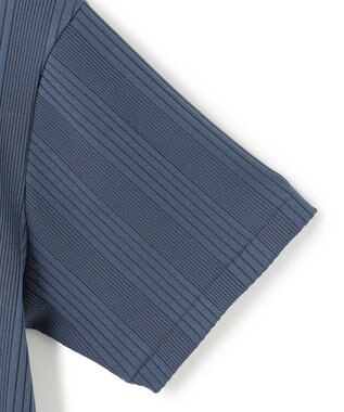 JOSEPH HOMME テックリブジャージー　Vネック半袖カットソー ダルブルー系