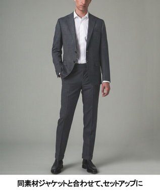 GOTAIRIKU セットアップカラー有【洗える/ストレッチ/シワになりにくい】ZERO TRIA ウォッシャブルパンツ(25年モデル) ライトグレー(セットアップジャケット有)