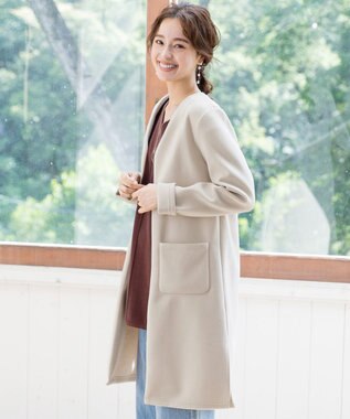 Tiaclasse 【2WAY】さらっと羽織れるFOXファーコート エクリュ