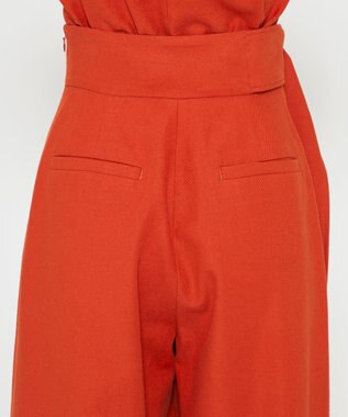 uncrave 【手洗い可】コットンリネンツイル パンツ（uncrave WHITE） スカーレット