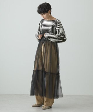 AMERICAN HOLIC ティアードチュールワンピース Black