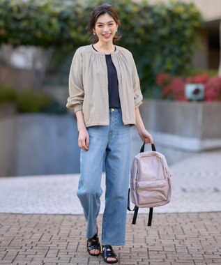 ANY 【洗濯機可能/接触冷感/UVケア/イージーケア】清涼リラックスブルゾン グレージュ