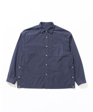 JOSEPH ABBOUD MOUNTAIN 【テーム ヤルヴィモチーフ・サスティナブル・オーガニック】オーガニックブロードシャツ ネイビー系