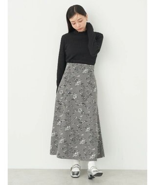 earth music&ecology シャーリングハイネックプルオーバー Black