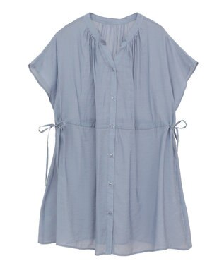 AMERICAN HOLIC ウエストドロストフレンチスリーブブラウス Blue