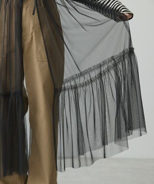 AMERICAN HOLIC ティアードチュールワンピース Black