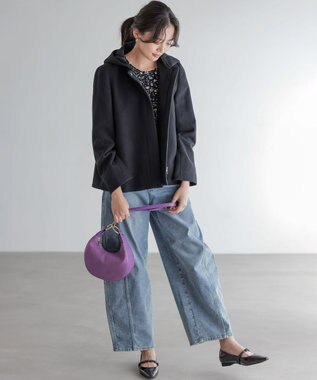 組曲 【加藤ローサさん着用】キャットショルダー バッグ パープル系