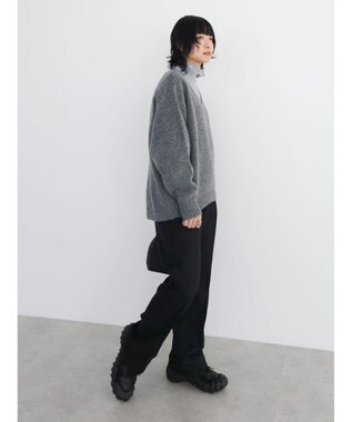 Green Parks ＭｉｘカラーＶネックニットプルオーバー Charcoal Gray