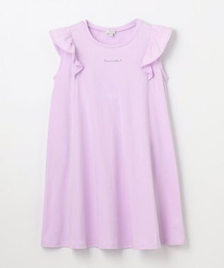 ANY KIDS ひんやりクール カットソーワンピース ラベンダー