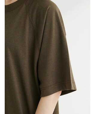 Green Parks 接触冷感５分袖ラグランチュニック Khaki