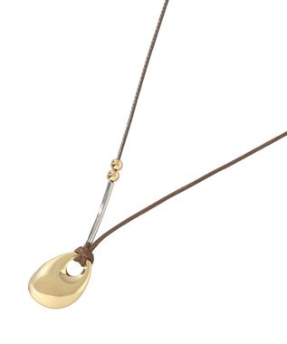 YECCA VECCA ドロップコードネックレス Gold