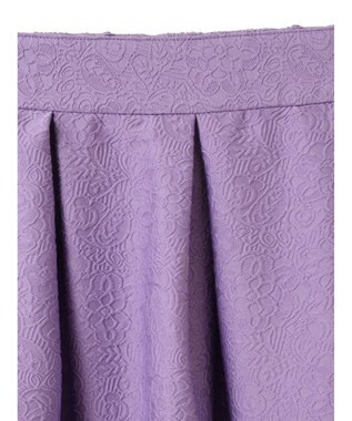 Green Parks ａ．ジャガードタックスカート Purple