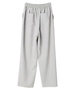 Green Parks 麻調ストレートパンツ Gray