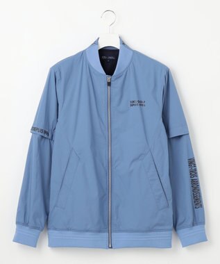 23区GOLF デタッチャブルスリーブ【MEN】２ＷＡＹ ブルゾン サックスブルー系
