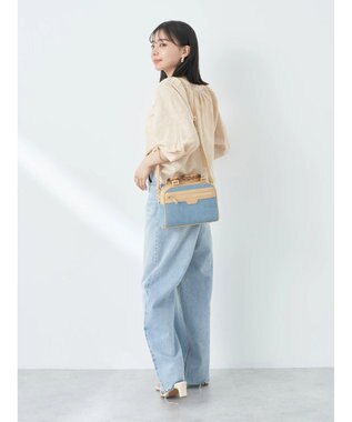 earth music&ecology 刺繍ギャザーブラウス Beige