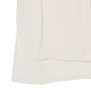 JOSEPH 【WEB＆OUTLET限定】CDC ブレンド シャツカラーブラウス Ivory