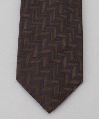 GOTAIRIKU GOTAIRIKU別注【日本製】シルク ネクタイ_総柄 ダークブラウン系8