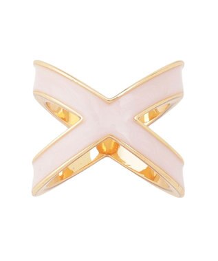 MOONBAT Luna Luce(ルナルーチェ)スカーフリング パール調 Cross Ring お手持ちのスカーフを通すだけ ギフト ペールピンク