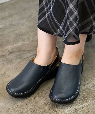 Pointer 本革2WAYサボサンダル ダークネイビー