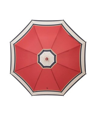 MOONBAT 【日本製/ジャンプ傘】POLO RALPH LAUREN（ポロ ラルフローレン） 長傘 マルチボーダー レッド