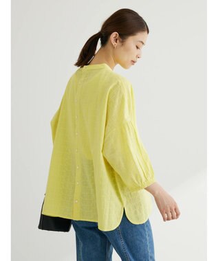 Green Parks Ｉ　ＳＥＴ２点　刺繍７分袖ブラウス＋タンクトップ