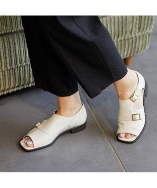 ing <ing>ダブルモンクサイドオープンシューズ