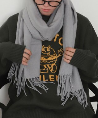 WEGO 【マフラー】大判ストール グレー