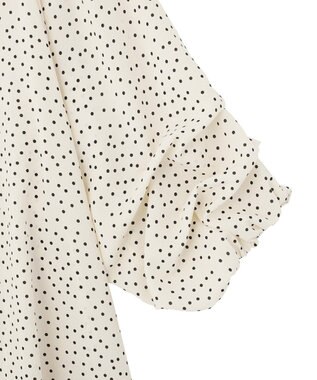 YECCA VECCA ホイップスリーブブラウス Dot