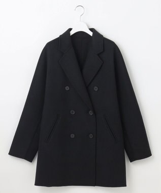 23区 【エステータ】ショートビーバー ウールコート ブラック系