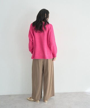 YECCA VECCA Vネックルーズニット Pink