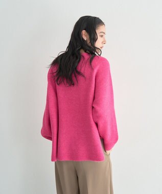 YECCA VECCA Vネックルーズニット Pink