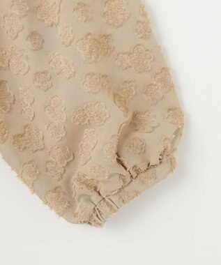 組曲 カットジャカードティアードワンピース ベージュ系