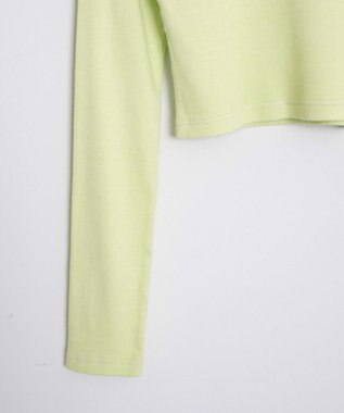 WEGO ヴィンテージウォッシュリブロンT ライム