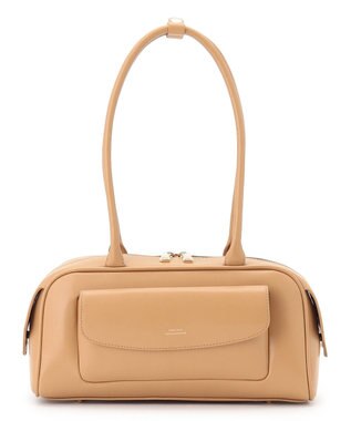 23区 【先行予約】フラップポケット ボストンバッグ キャメル系