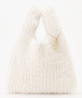 ANY SIS フワモコフェイクファー バッグ アイボリー