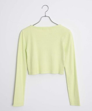 WEGO ヴィンテージウォッシュリブロンT ライム