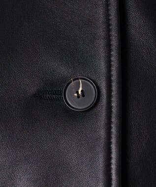 23区 L 【GOLD LABEL】ラムレザー アウトポケット ブルゾン ブラック系