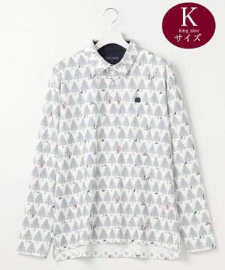 23区GOLF 【MEN/キングサイズ】白夜ゴルフ柄 長袖シャツ