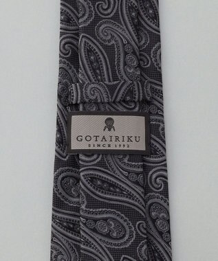 GOTAIRIKU GOTAIRIKU別注【日本製】シルク ネクタイ_ペイズリー柄 グレー系4