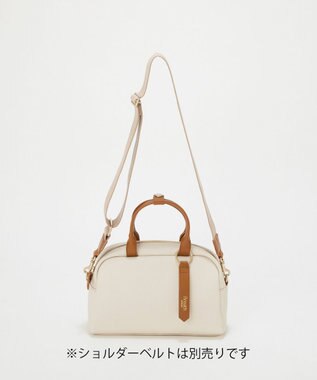 TOPKAPI 【Breath TOPKAPI】RIPPLE リプル ミニ ボストンバッグ チャーム付き アイボリー