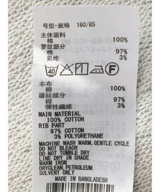 AMERICAN HOLIC ハーフＺＩＰ配色切り替え裏毛チュニック Light Gray Mixture