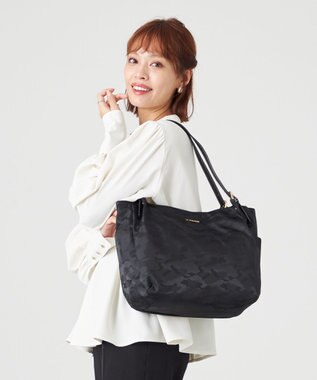 LA BAGAGERIE シャドージャカード A4トートバッグ ブラック