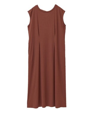 Green Parks 前後２ＷＡＹウエストタックワンピース Red