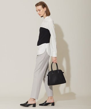 ICB L 【洗える】ハイゲージスムース ニットビスチェ ブラック系