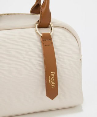 TOPKAPI 【Breath TOPKAPI】RIPPLE リプル ミニ ボストンバッグ チャーム付き アイボリー