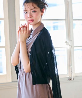 シアーニット カーディガン