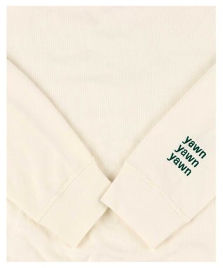 une nana cool 【綿混】あくびのお嬢さんのなめらか裏毛プルオーバー アイボリー