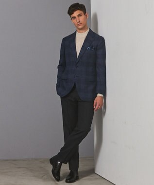 GOTAIRIKU 25年新作【洗える/チクチクしにくい/ピリングしにくい】イタリア糸 ハイゲージ カバーネックニット_WOOL100％ アイボリー系