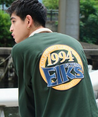 WEGO 【ユニセックス着用ITEM】サークルロゴBIG　T（LS） ダークグリーン